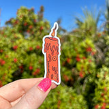 Confidence Spell Candle Glitter Sticker (free shipping)