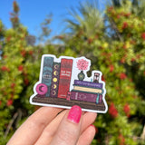 Astrology Book Shelf Glitter Sticker (free shipping)