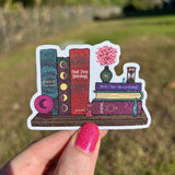 Astrology Book Shelf Glitter Sticker (free shipping)