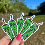 Money Spell Candle Glitter Sticker (free shipping)