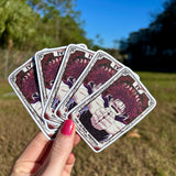 The Older Brother Tarot Card Choso Glitter Sticker