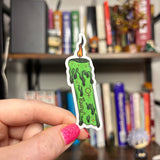 Money Spell Candle Glitter Sticker (free shipping)