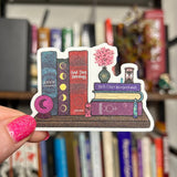 Astrology Book Shelf Glitter Sticker (free shipping)