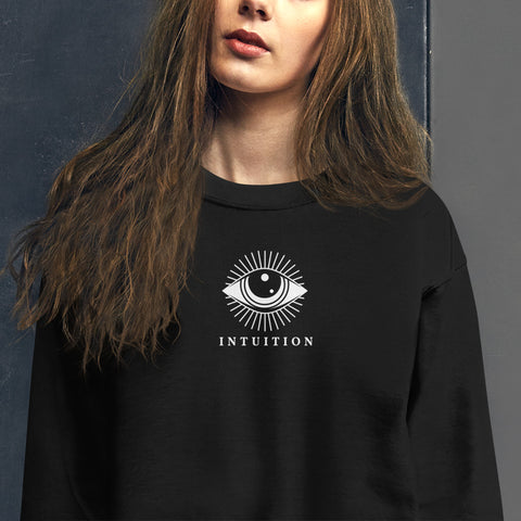 Intuition Sweatshirt (white embroidery)